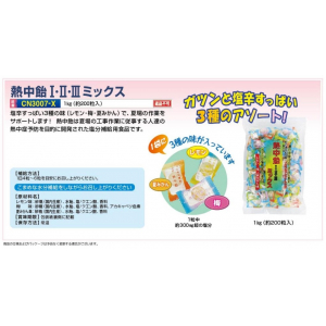 【夏季商品】　つくし工房　CN3007-X　熱中飴Ⅰ・Ⅱ・Ⅲミックス　約200粒入り