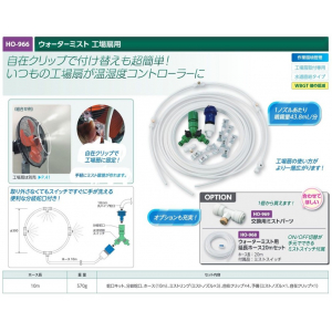 【夏季商品】　ユニット　HO-966　ウォーターミスト　工事扇用